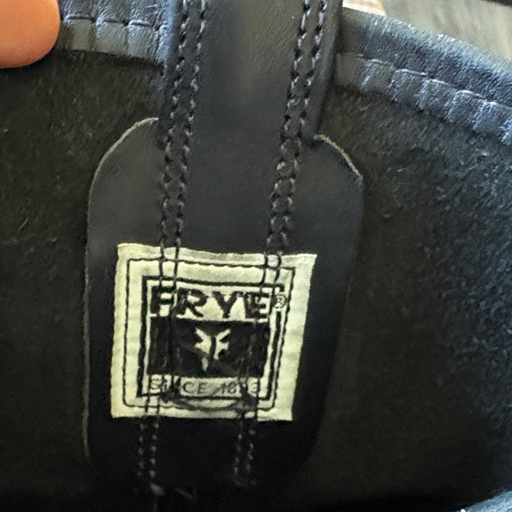 Frye Women’s Black Leather Harness Boots Size 8.5 - Picture 12 of 14